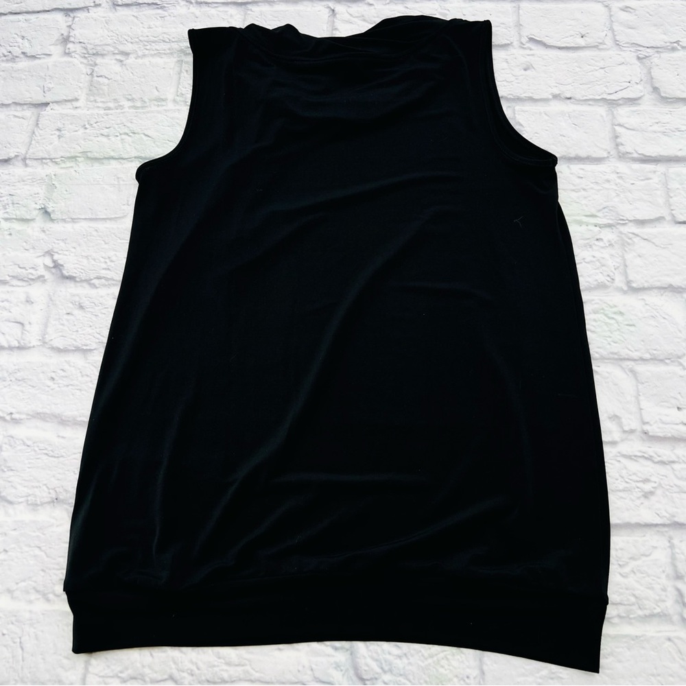 Calvin Klein Sleeveless Knit Top Womans Size Small Loose Fit Gathered Waist - Picture 8 of 8